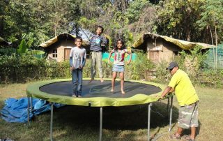 Trampoline for Kids at Ecomantra Experiential Eco Camps & Resorts